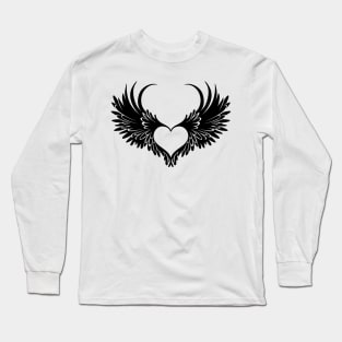 Winged angel heart Long Sleeve T-Shirt